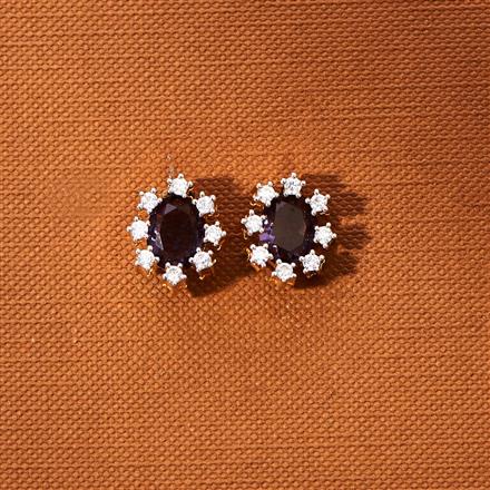 American Diamond Delicate Tops With 2 Tone Plating