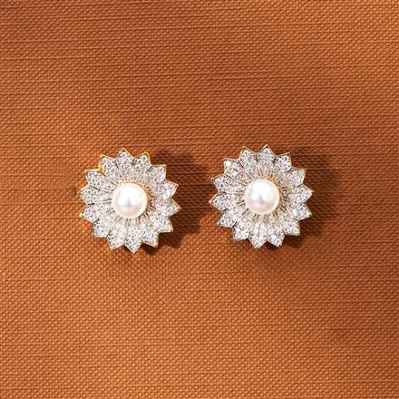 American Diamond Moti Tops With 2 Tone Rhodium Plating