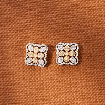 American Diamond Classic Tops With 2 Tone Rhodium Plating