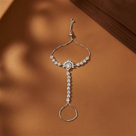 American Diamond Classic Hath Pan With 2 Tone Rhodium Plating