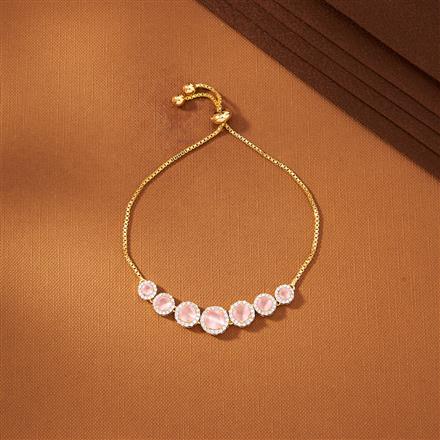 American Diamond Delicate Bracelet With 2 Tone Plating