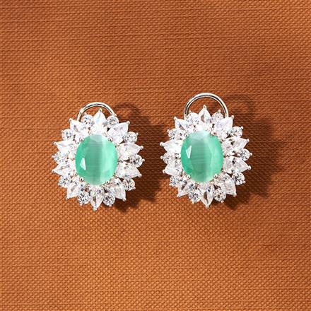 American Diamond Classic Tops With Rhodium Plating