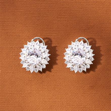 American Diamond Classic Tops With Rhodium Plating