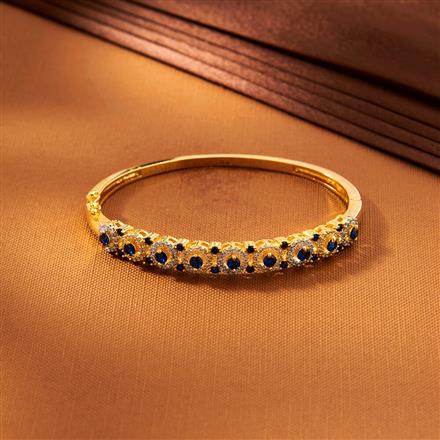 American Diamond Openable Kada With 2 Tone Plating