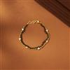 American Diamond Hand Mangalsutra Bracelet With Gold Plating