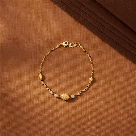 American Diamond Hand Mangalsutra Bracelet With 2 Tone Plating