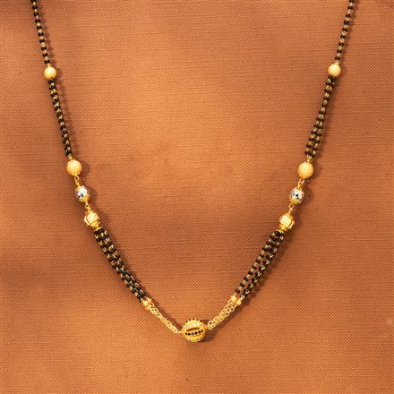 American Diamond Delicate Mangalsutra With 2 Tone Plating