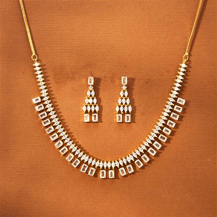 Cz Delicate Necklace With Gold Plating