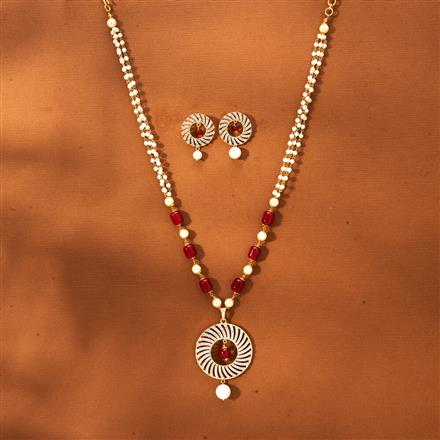 Cz Classic Pendant Set With 2 Tone Plating