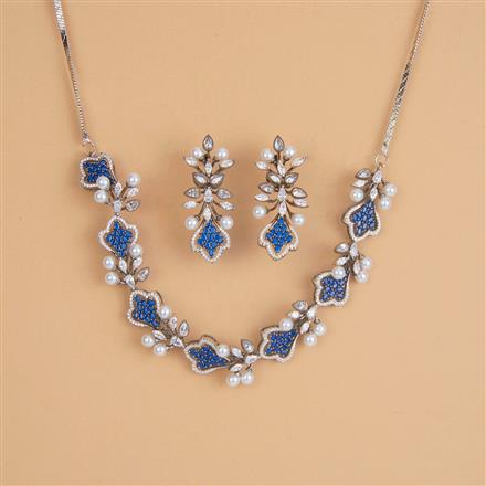 Cubic Zirconia Classic Necklace Set With Gold Plating