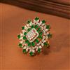 Cz Classic Ring With 2 Tone Plating