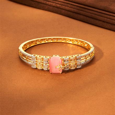 Cz Openable Kada With 2 Tone Plating