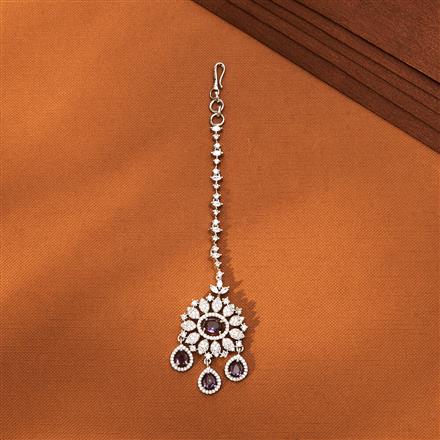 Cz Classic Tikka With Rhodium Plating