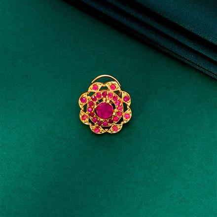 Cz Delicate Nose Ring With Gold Plating