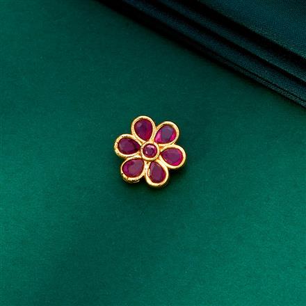 Cz Delicate Nose Ring With Gold Plating