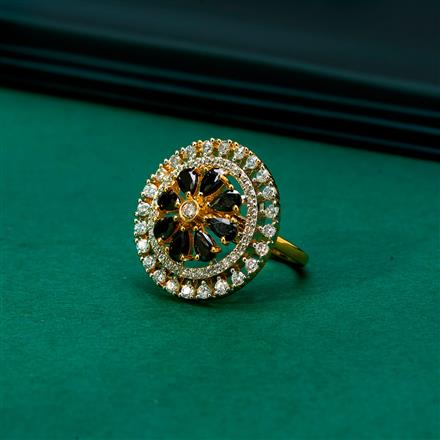 Cz Classic Ring With 2 Tone Plating