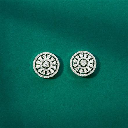 Cz Delicate Tops With 2 Tone Rhodium Plating