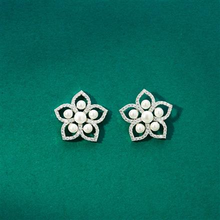 Cz Moti Tops With 2 Tone Rhodium Plating