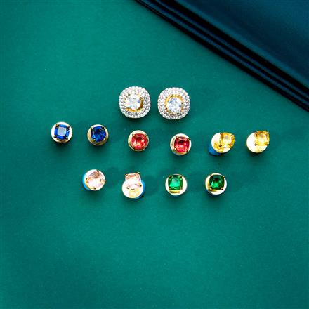 Cz Changeable Tops With 2 Tone Plating