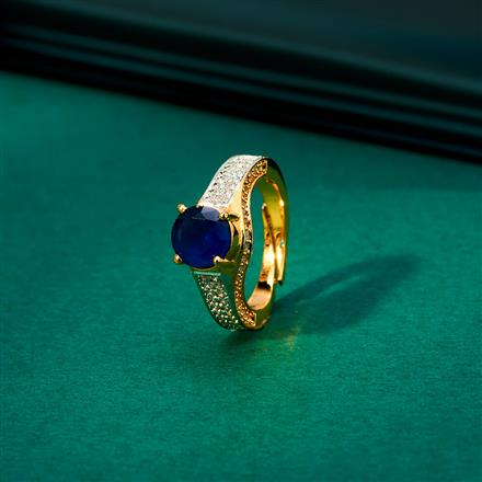 Cz Delicate Ring With 2 Tone Plating