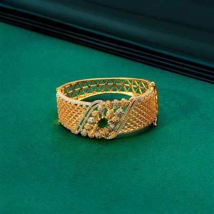 Cz Openable Kada With 2 Tone Plating