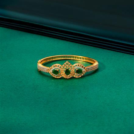 Cz Openable Kada With 2 Tone Plating