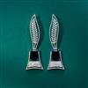 Cubic Zirconia Classic Earring With Rhodium Plating
