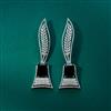 Cubic Zirconia Classic Earring With Rhodium Plating