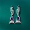 Cubic Zirconia Classic Earring With Rhodium Plating