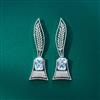 Cubic Zirconia Classic Earring With Rhodium Plating