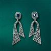 Cubic Zirconia Classic Earring With Rhodium Plating