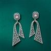 Cubic Zirconia Classic Earring With Rhodium Plating