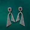 Cubic Zirconia Classic Earring With Rhodium Plating
