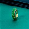 Cz Adjustable Ring With 2 Tone Plating