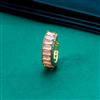 Cz Adjustable Ring With 2 Tone Plating