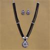 Cubic Zirconia Classic Pendant Set With Rhodium Plating