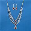 Cubic Zirconia Classic Necklace With 2 Tone Plating
