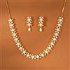 Cz Classic Necklace With Gold Plating