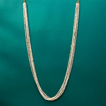Cz 5 Line Mala Necklace With Gold Plating
