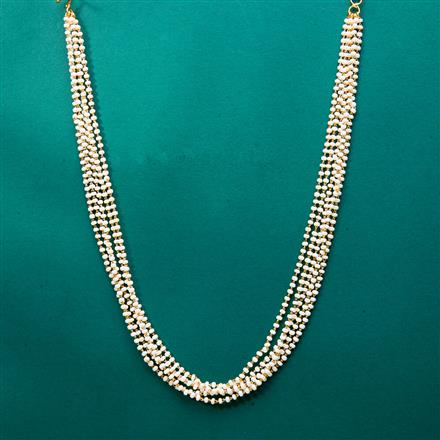 Cz 5 Line Mala Necklace With Gold Plating