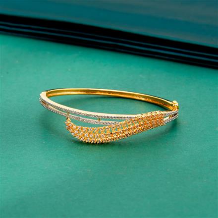 Cz Classic Kada With 2 Tone Black Rhodium Plating