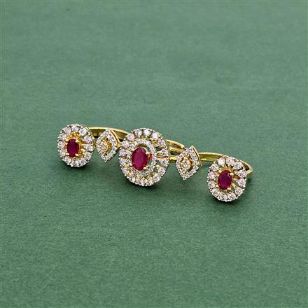 Cz Classic Ring With 2 Tone Plating