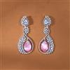Cz Classic Earring With Rhodium Plating Plating