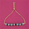 Cz Adjustable Bracelet With Gold Plating