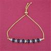 Cz Adjustable Bracelet With Gold Plating