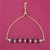 Cz Adjustable Bracelet With Gold Plating