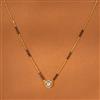 Cz Delicate Mangalsutra With Gold Plating