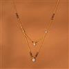 Cz Delicate Mangalsutra With Gold Plating