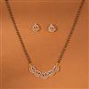 American Diamond Classic Mangalsutra with 2 Tone Plating