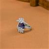 Cz Adjustable Ring With Rhodium Plating Plating